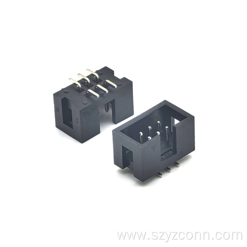 2.54mm Pitch Box header Connector SMT 6P